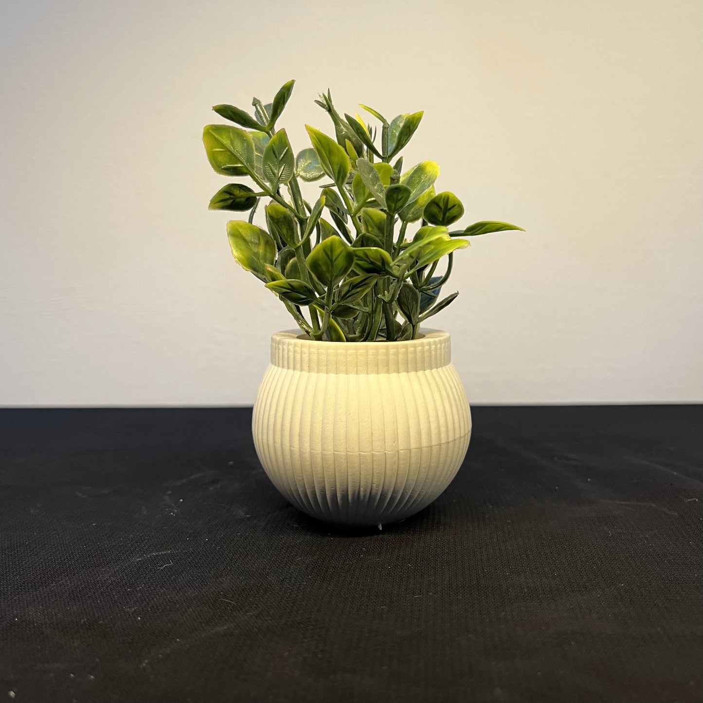 Artificial Flower Trio – Set of 3 Mini Pots for Home Decor