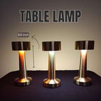 Metal LED Table Lamp – USB Rechargeable, Modern Design