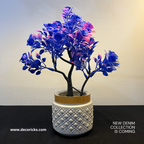 Artificial Flowering Plants in Decorative Pot – 9 Inch | (Min order 2) | Home & Office Tabletop Decor