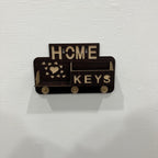 Home & Keys Wooden Wall Organizer – Rustic Style