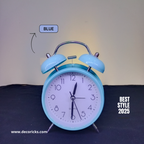 Retro Bell Alarm Clock – Cozy Pastel Design (Working Alarm)