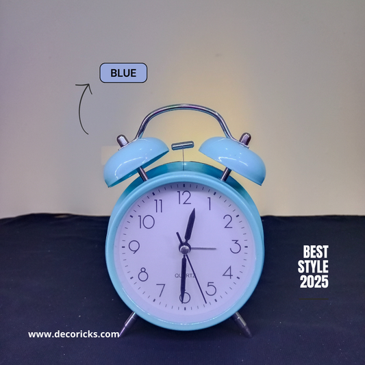 Retro Bell Alarm Clock – Cozy Pastel Design (Working Alarm)
