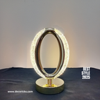 Crystal LED Table Lamp – Modern Diamond Cut Design, USB Rechargeable