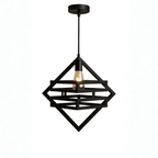 Doremon Style Hanging Lamp – Modern Geometric Ceiling Light (Bulb Included)