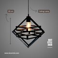 Doremon Style Hanging Lamp – Modern Geometric Ceiling Light (Bulb Included)