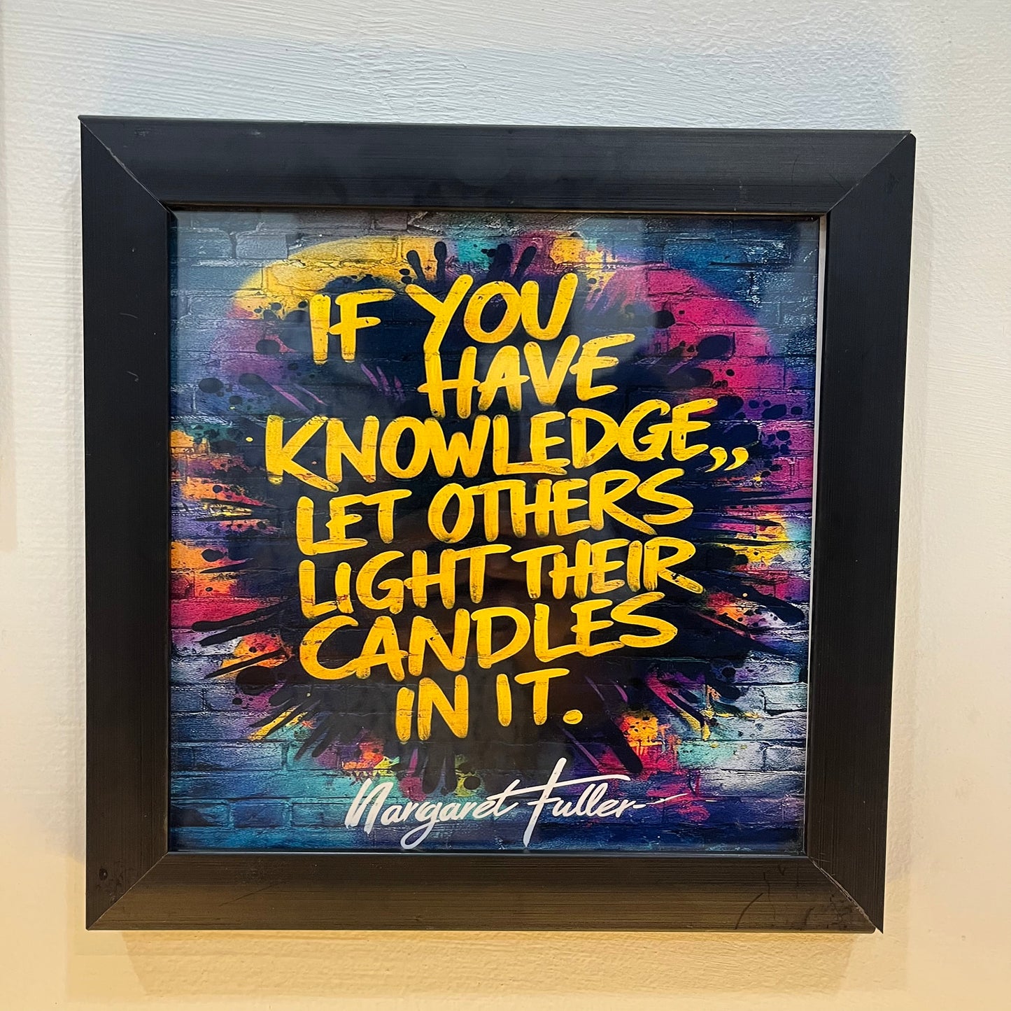 Framed Wall Art – Eiffel Tower & Inspirational Quotes  | (Min order 3 pieces)| Size (10' x 10')