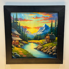 Framed Wall Art – Eiffel Tower & Inspirational Quotes  | (Min order 3 pieces)| Size (10' x 10')