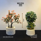 Artificial Flowering Plants in Decorative Pot – 9 Inch | (Min order 2) | Home & Office Tabletop Decor - Decoricks