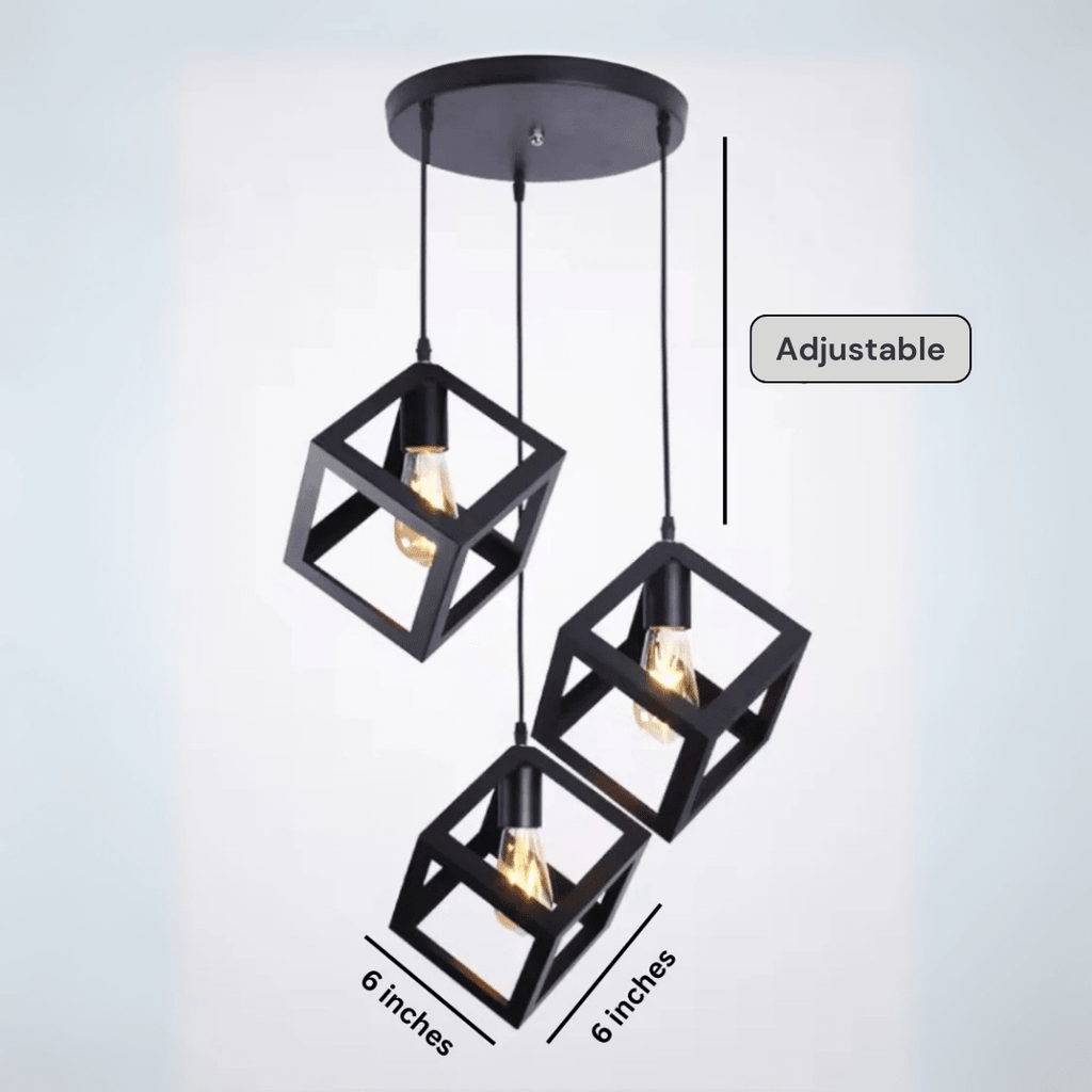 3-in-1 Square Hanging Lamp