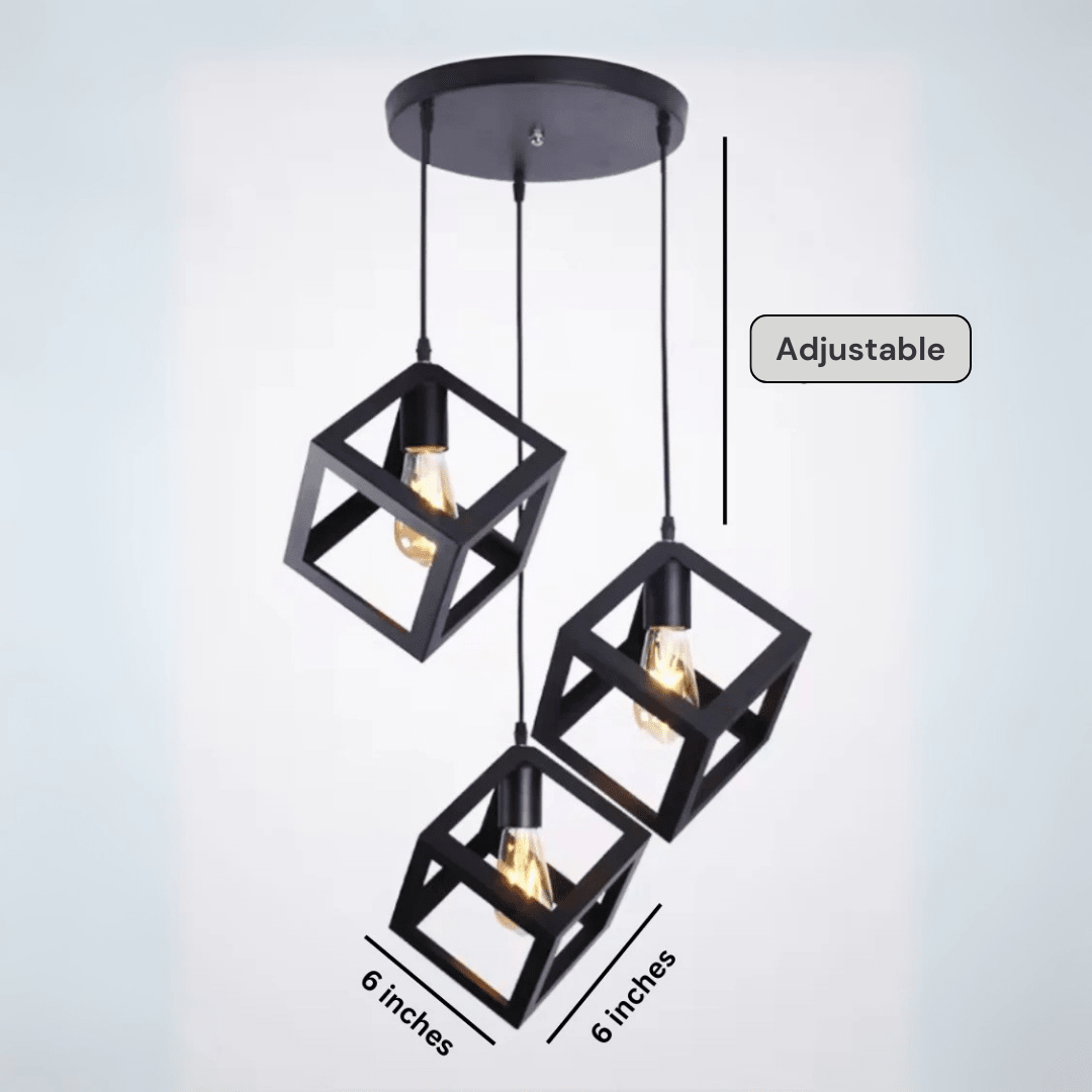 3-in-1 Square Hanging Lamp