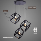 3-in-1 Square Hanging Lamp