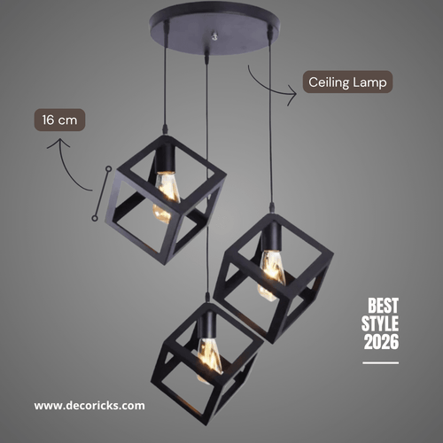3-in-1 Square Hanging Lamp
