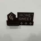 Wooden Key Holder with Shelf – Wall Mounted Organizer