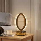 Crystal LED Table Lamp – Modern Diamond Cut Design, USB Rechargeable - Decoricks