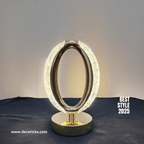 Crystal LED Table Lamp – Modern Diamond Cut Design, USB Rechargeable - Decoricks