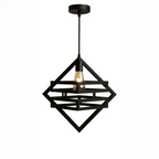 Doremon Style Hanging Lamp – Modern Geometric Ceiling Light (Bulb Included) - Decoricks