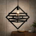 Doremon Style Hanging Lamp – Modern Geometric Ceiling Light (Bulb Included) - Decoricks