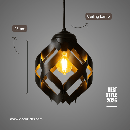 Flower Hanging Lamp – Modern Decorative Ceiling Light (Bulb Included) - Decoricks