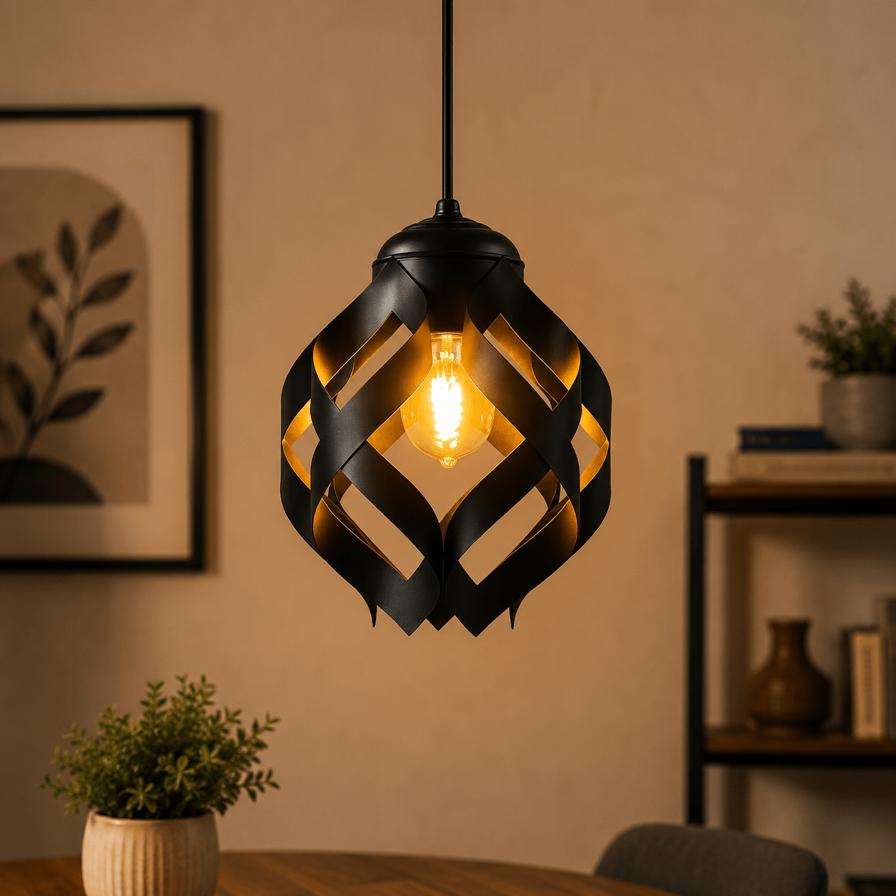 Flower Hanging Lamp – Modern Decorative Ceiling Light (Bulb Included) - Decoricks