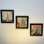 Framed Wall Art – Eiffel Tower & Inspirational Quotes | (Min order 3 pieces)| Size (10' x 10') - Decoricks