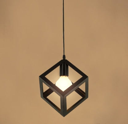 Square Cube Shaped Hanging Light | Ceiling Lamp (Bulb Included)