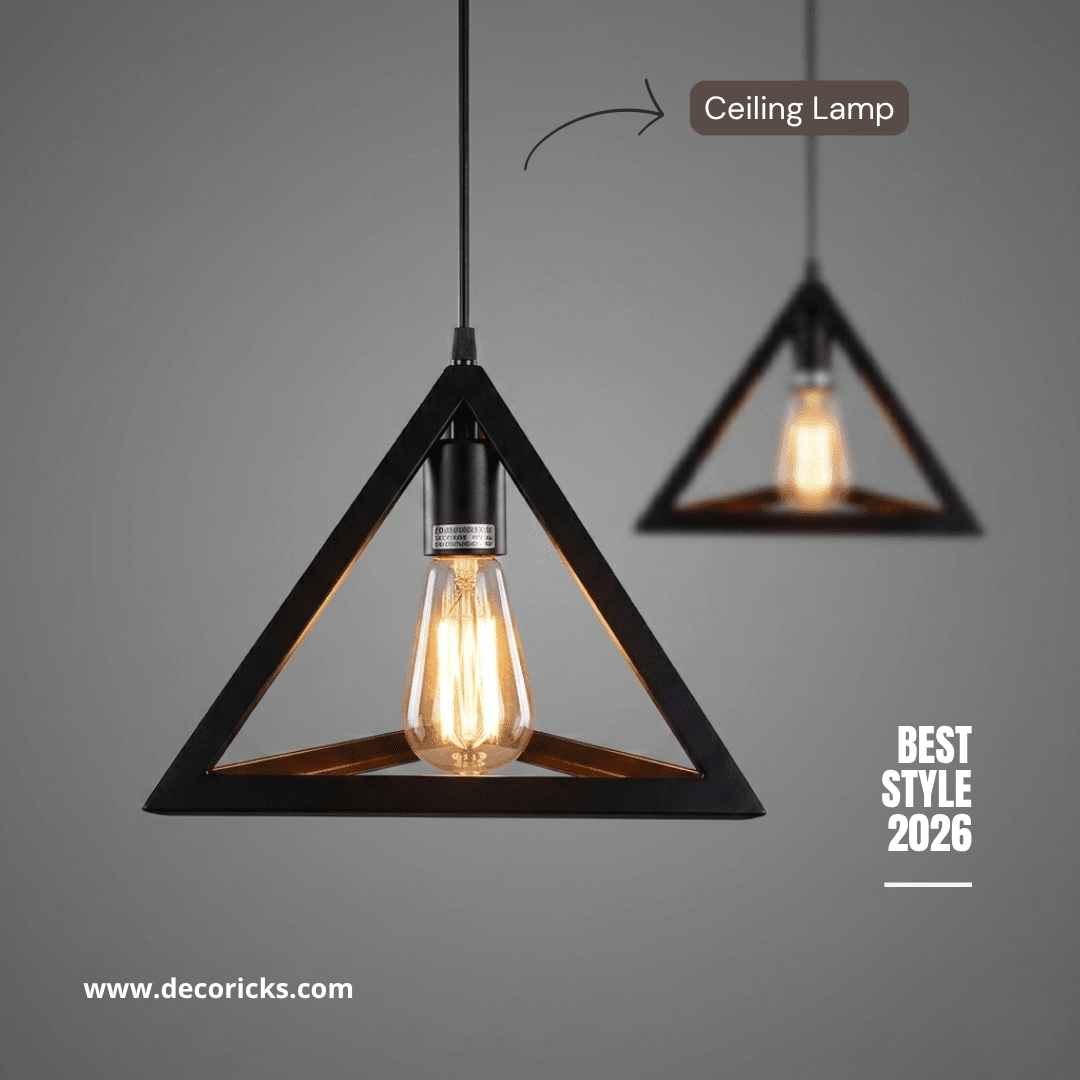 Triangle Hanging Lamp – Modern Ceiling Light 3 - in - 1 (Bulbs Included) - Decoricks