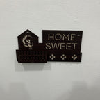 Wooden Key Holder with Shelf – Wall Mounted Organizer - Decoricks